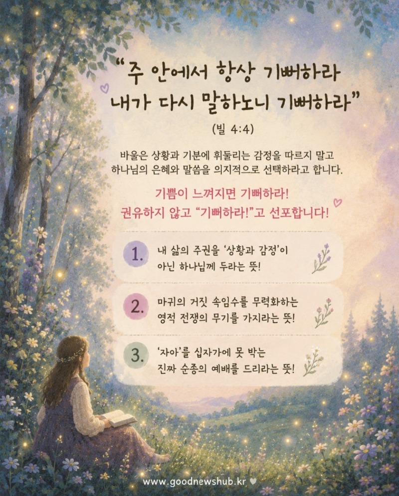 주 안에서 항상 기뻐하라!